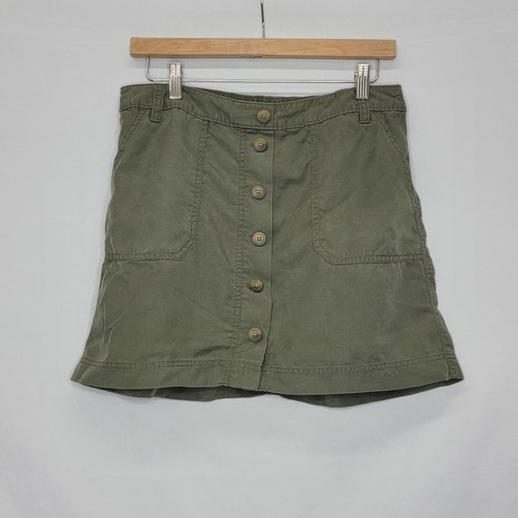 Gap Olive Green Button Down Skirt - Picture 11 of 13